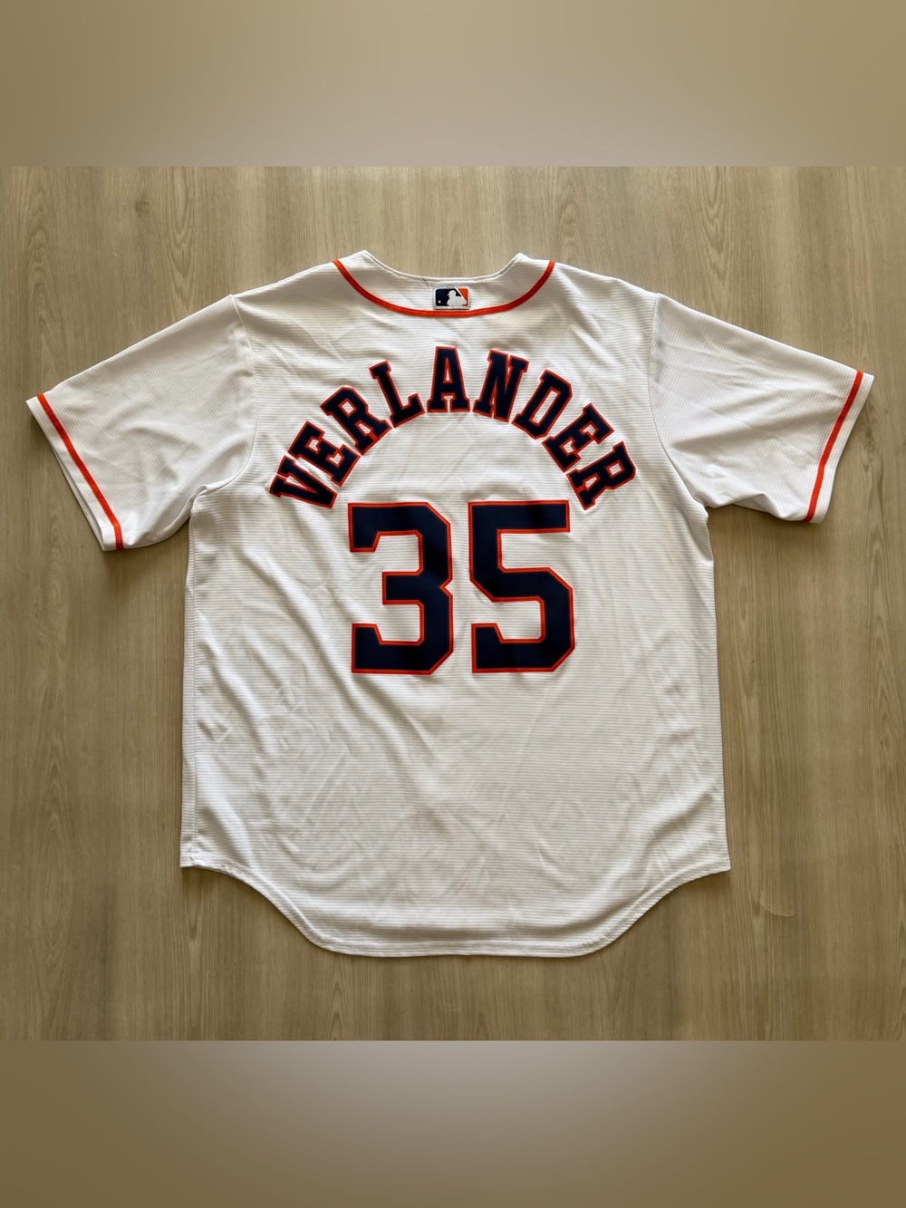 Nike Justin Verlander Houston Astros Home Jersey White Authentic Sz L